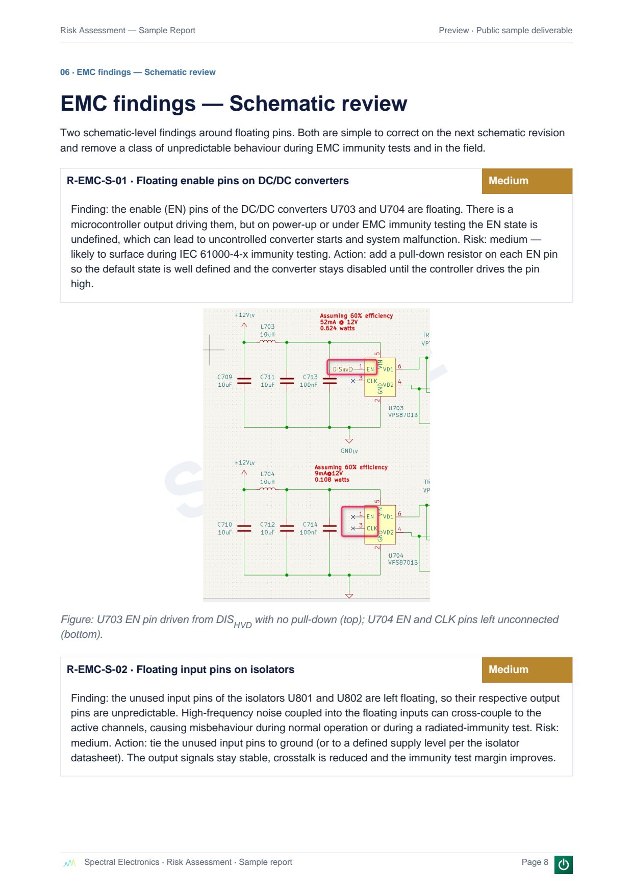 See a sample Risk Assessment report — page 8